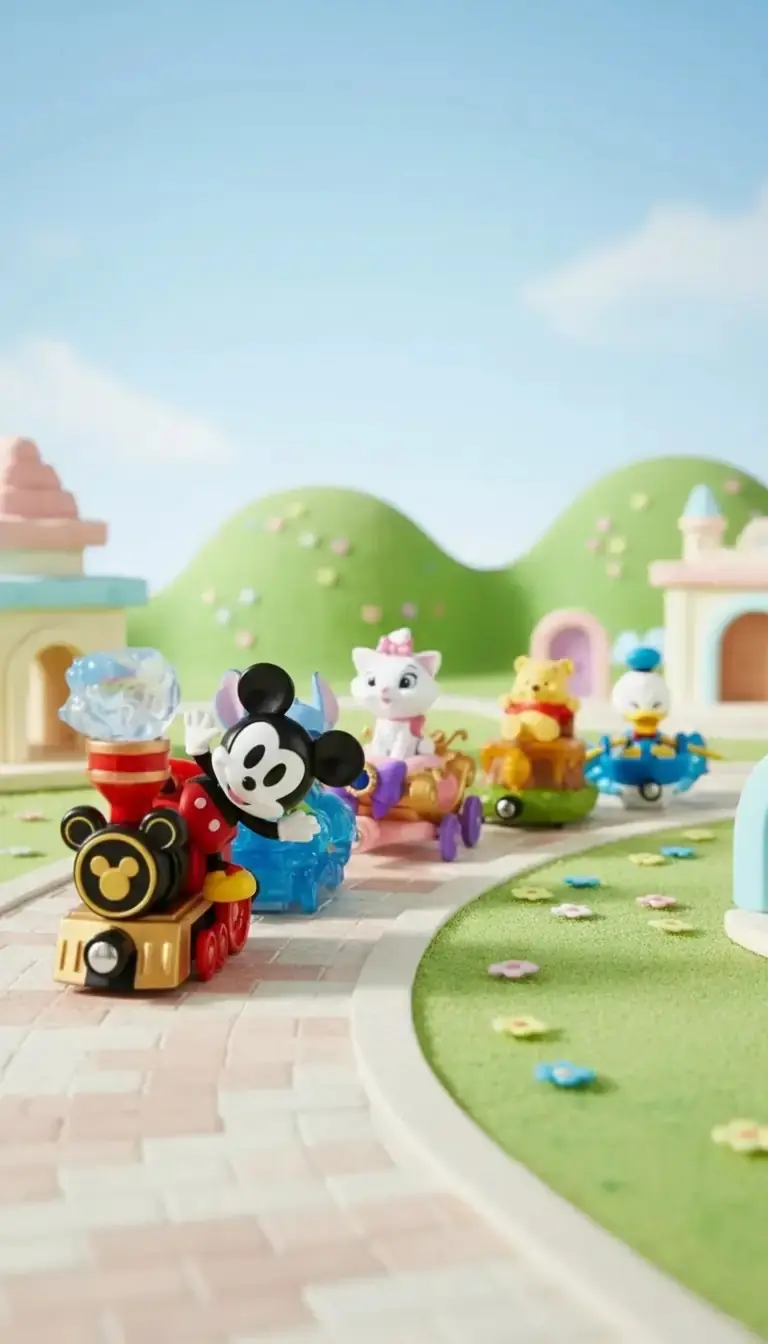 Disney Lisanslı Manyetik Tur Treni Blind Box – Koleksiyonluk Sürpriz Figür
