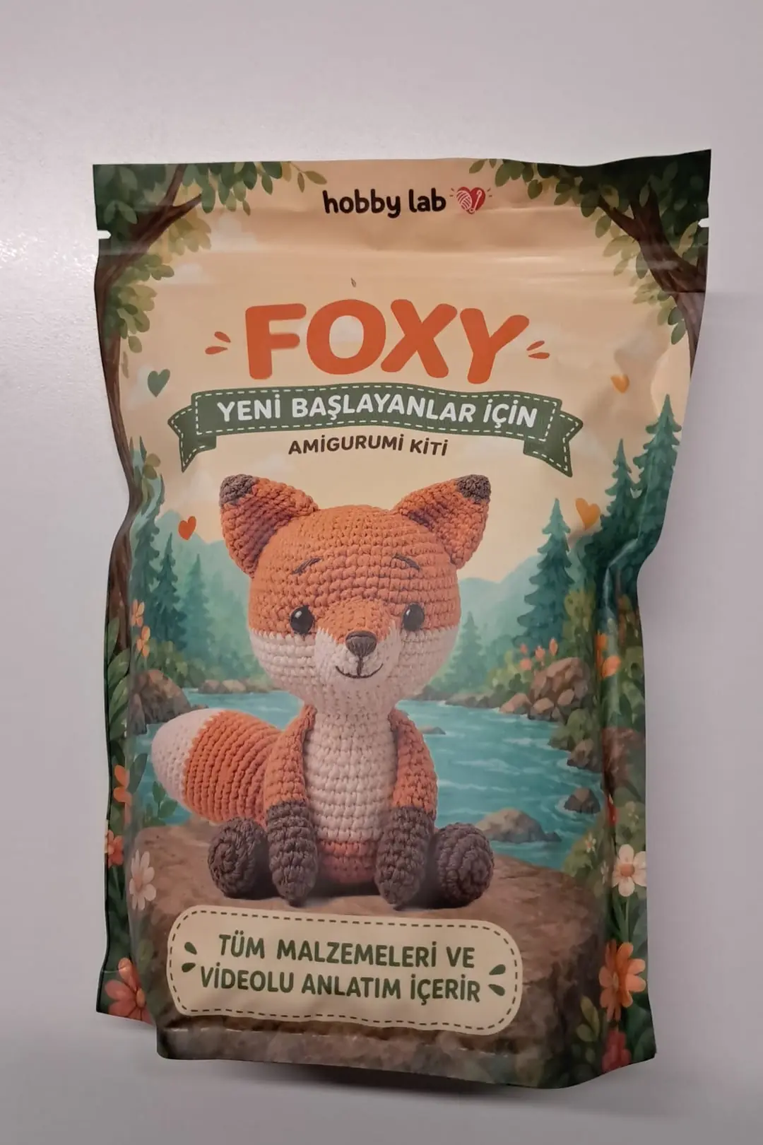 Tilki Örgü İpi Seti – Videolu Anlatımlı Amigurumi Başlangıç Kiti