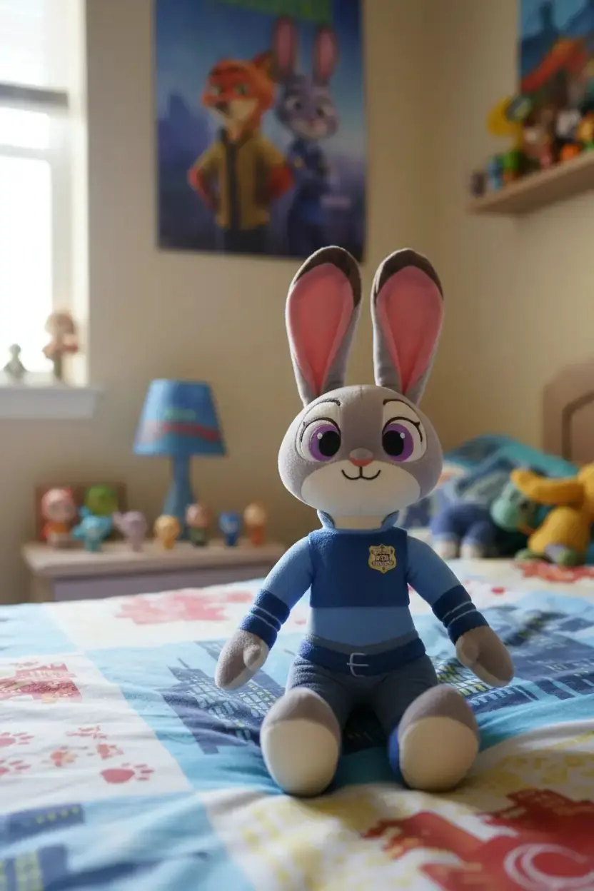 Disney Lisanslı Zootropolis Judy Hopps Ayakta Duran Peluş Oyuncak – 48 cm