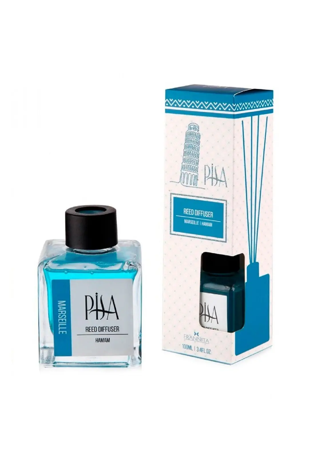 Pisa Bambu Çubuklu Oda Kokusu Hamam Marseille 100 ml – Ferah Ev Kokusu