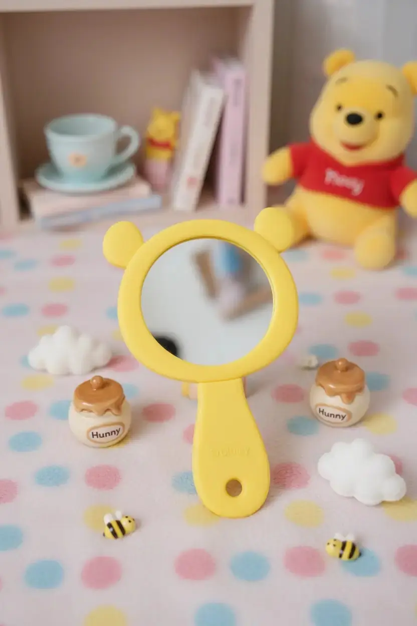 Disney Lisanslı Tsum Tsum Şekerleme Dükkanı El Aynası – Winnie The Pooh Figürlü