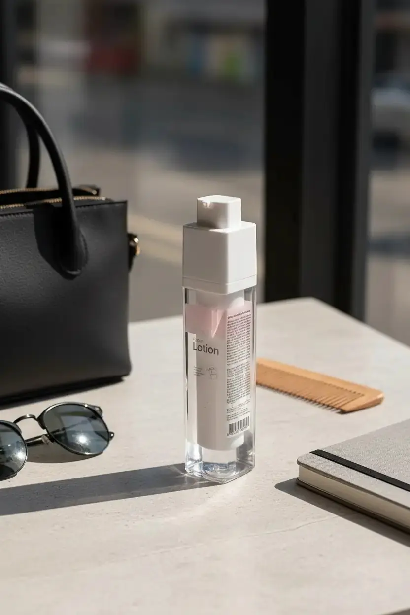 Miniso Lisanslı Vakumlu Pompalı Losyon Şişesi 50 ml – Sızdırmaz Seyahat Tipi