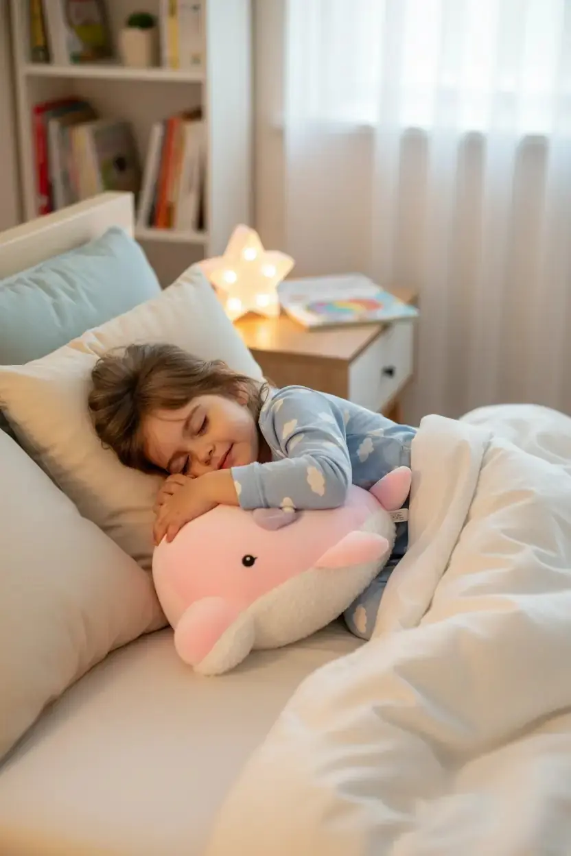 Miniso Lisanslı Okyanus Serisi 4.0 Yumuşak Yunus Balığı Peluş Oyuncak 25 Cm