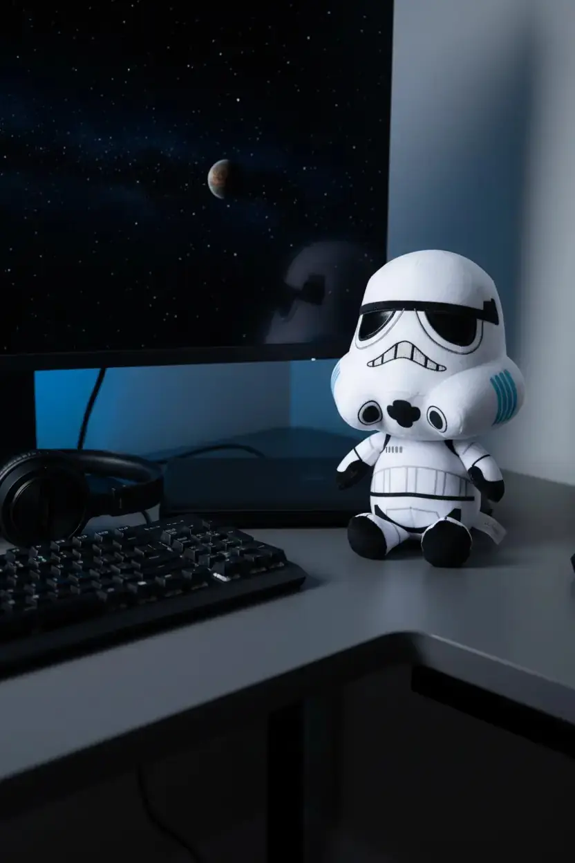 Star Wars Lisanslı Koleksiyonu 25 cm Stormtrooper Peluş Oyuncak – Beyaz Zırhlı Model