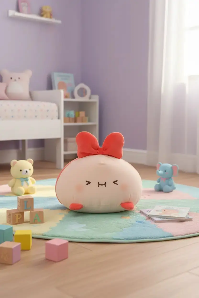 Miniso Lisanslı Sevimli Karides Peluş Oyuncak – Yumuşak Dokulu Dekoratif Koleksiyon Figürü 17 Cm