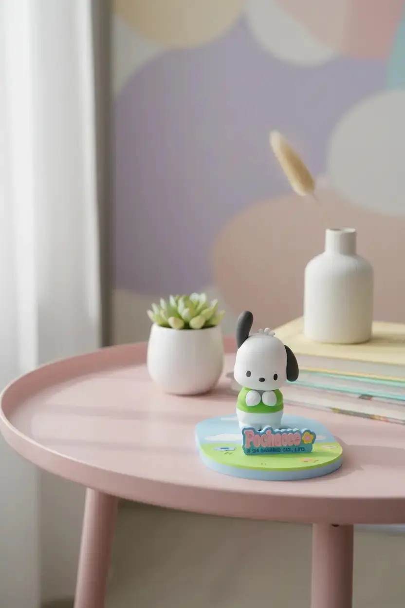 Sanrio Lisanslı Pochacco Telefon Tutucu – Masaüstü Düzenleyici