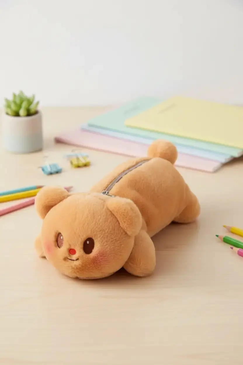 Butterbear Lisanslı Peluş Kalemlik – Sevimli Ayıcık Tasarımlı Kırtasiye Düzenleyici 22 Cm