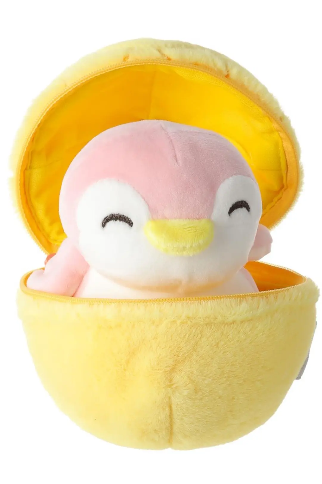Miniso Lisanslı Meyve İçindeki Penguen Peluş Oyuncak Ananas 13 Cm – Çıkarılabilir Kılıflı