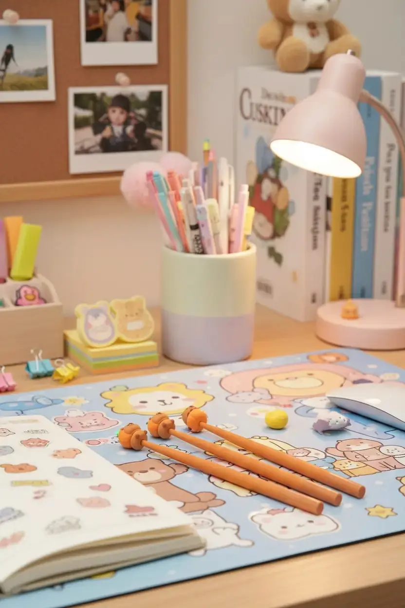 Miniso Lisanslı Mutlu Fırın Serisi Sallanır Jel Kalem (0,5 Mm, Siyah) – 3 Çeşitli Model Seti