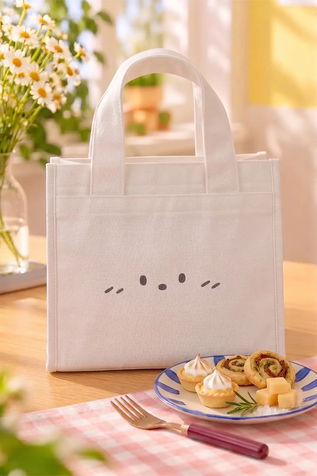 Miniso Lisanslı Hayvan Serisi Öğle Yemeği Çantası – Mavi