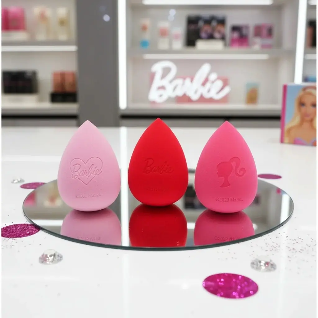 Barbie Lisanslı 3’lü Makyaj Süngeri – Kusursuz Ten Makyajı İçin Profesyonel Set 11.8 Cm