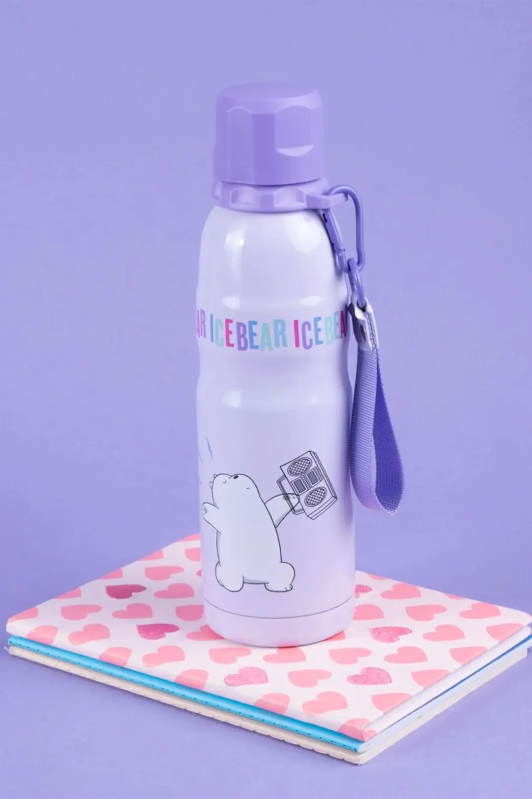 We Bare Bears Lisanslı Kutup Ayı Termos 600 ML – Askılı Çelik Tasarım