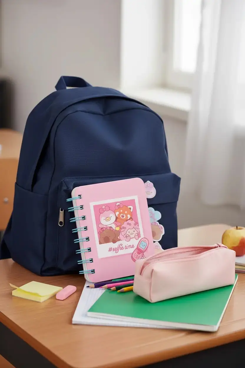 Miniso Lisanslı Mini Family A7 Not Defteri Ayraçlı Sert Kapak 11.7 Cm