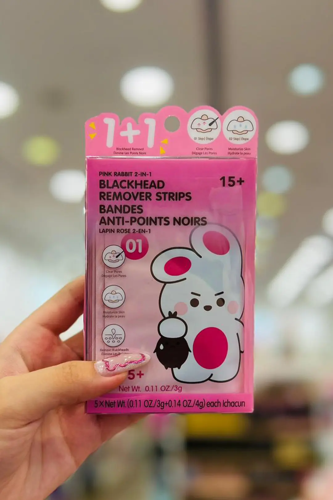 Miniso Lisanslı 2'si 1 Arada Siyah Nokta Temizleyici Burun Bandı (5 Adet)