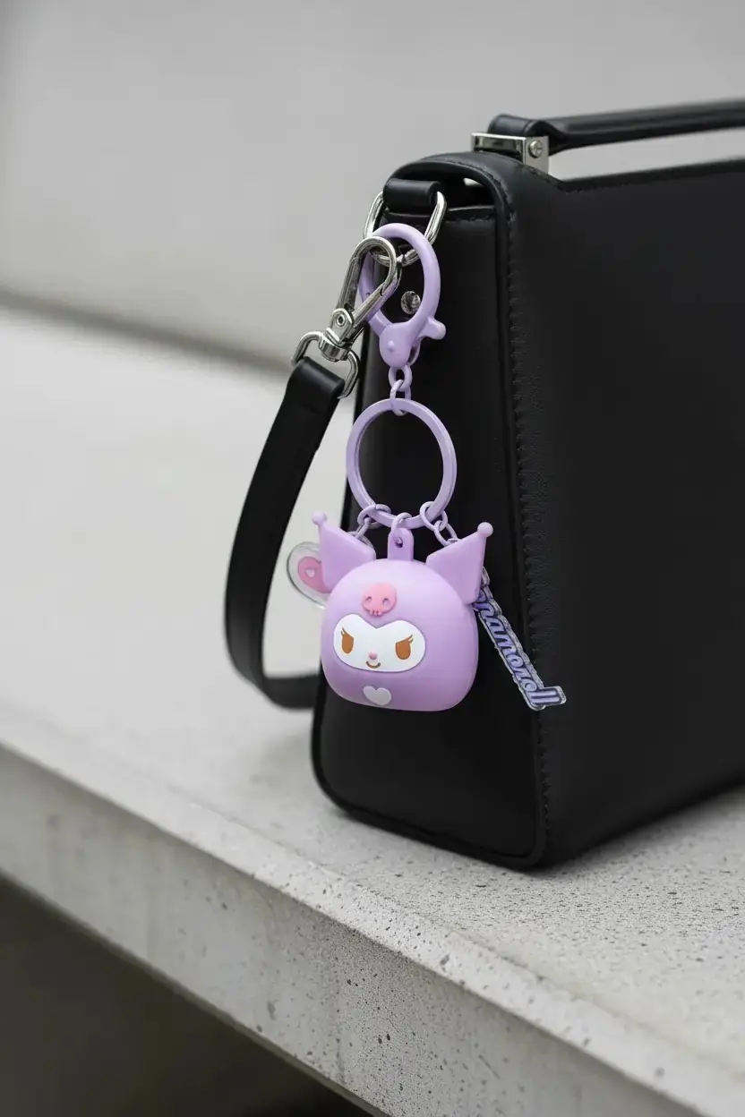 Sanrio Lisanslı Led Charm Anahtarlık – Işıklı Çanta Aksesuarı & Figürlü