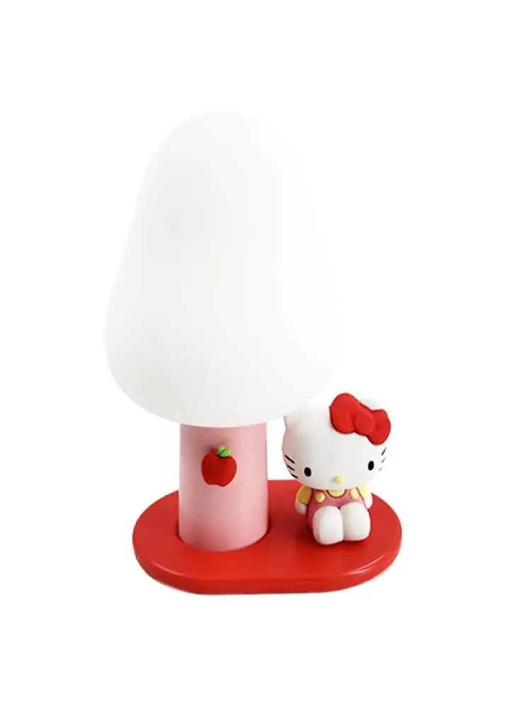 Sanrio Lisanslı Hello Kitty LED Gece Lambası – Yumuşak Işıklı Dekoratif 10,5 Cm