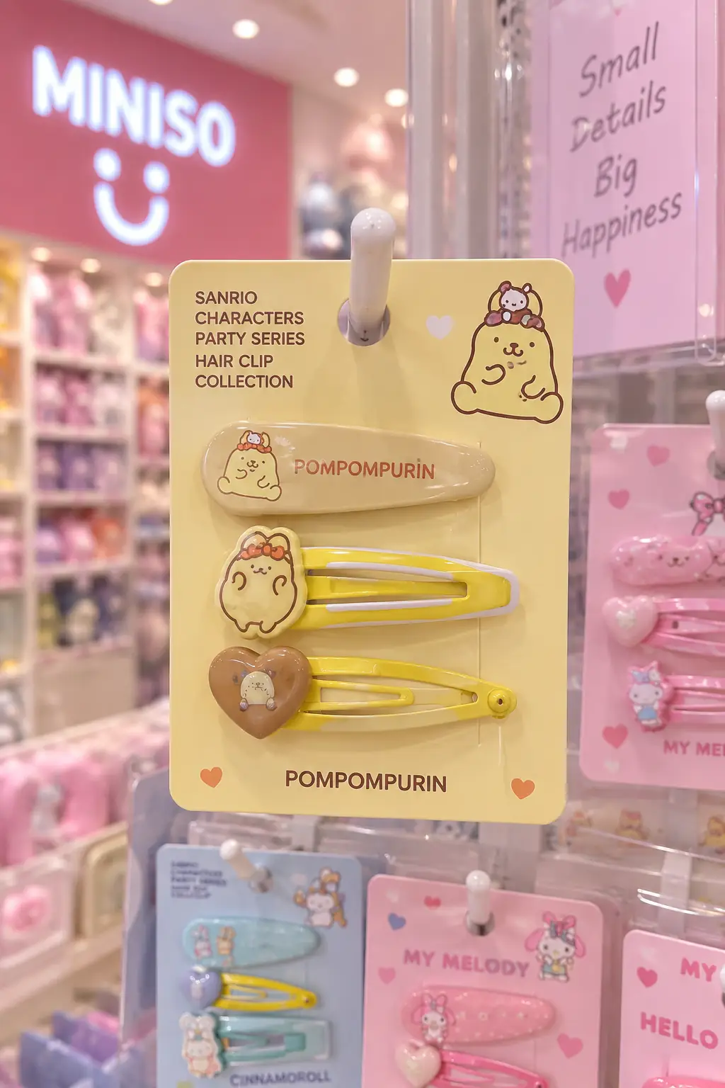 Sanrio Lisanslı Hello Kitty Parti Serisi 3'lü Toka Seti – Renkli ve Şık Tasarım 12 Cm