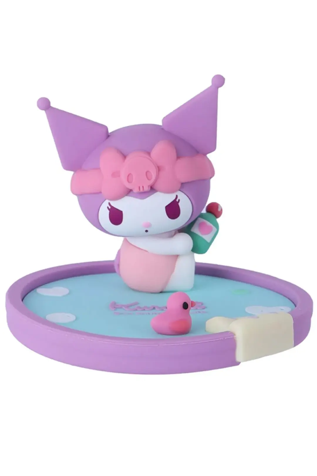 Sanrio Lisanslı Banyo Serisi Kuromi Masa Üstü Telefon ve Tablet Tutucu