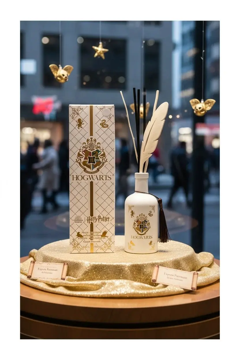 Harry Potter Lisanslı Hogwarts Patronus Büyüsü Oda Kokusu – Fiber Çubuklu Cam Şişe Oda Kokusu 26 Cm