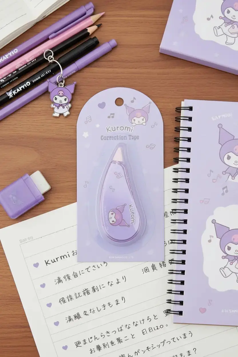 Sanrio Lisanslı Kuromi Stacking Fun Koleksiyonu Pratik Düzeltme Bandı