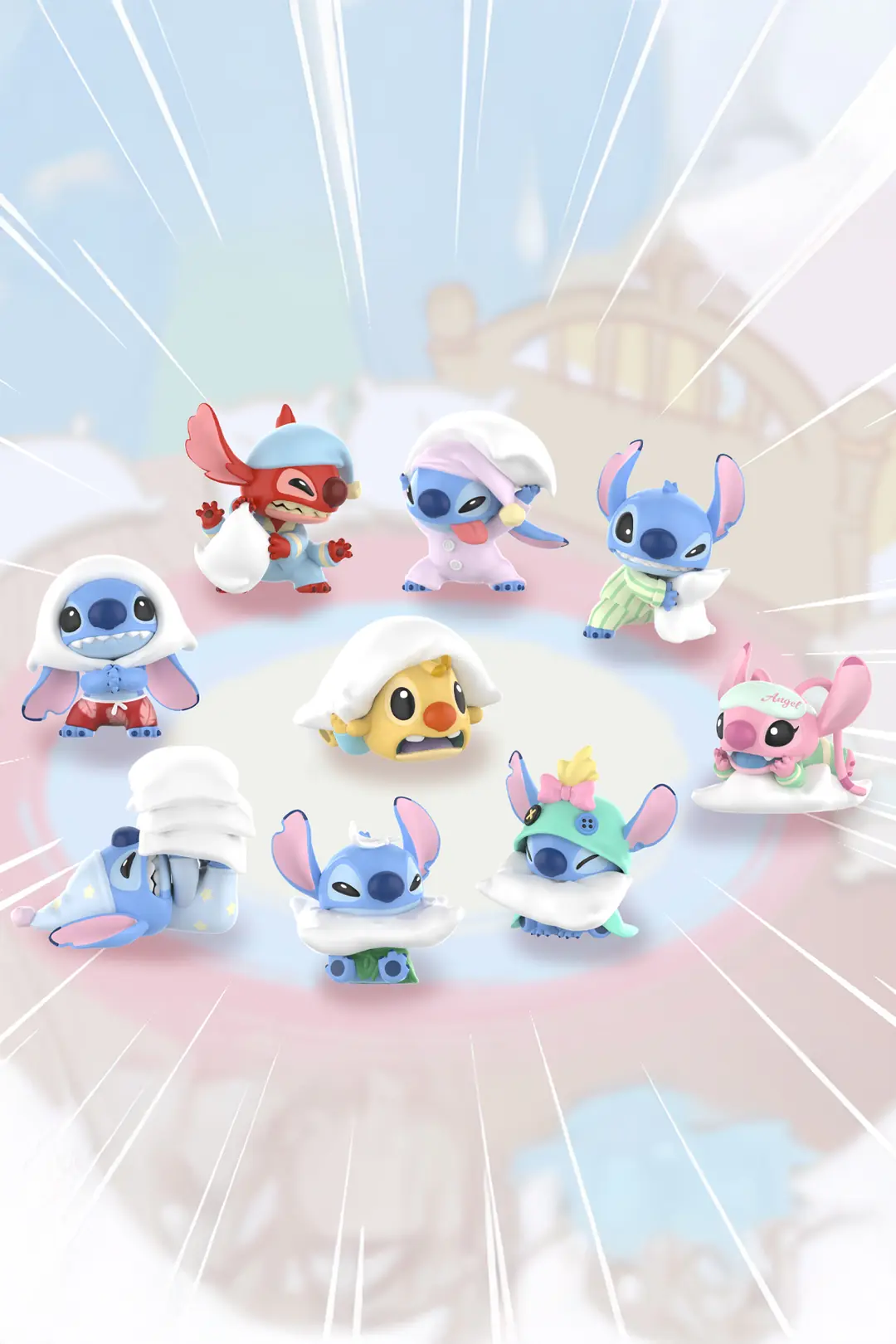 Disney Stitch Yastık Savaşı Koleksiyonu Sürpriz Kutu Figür