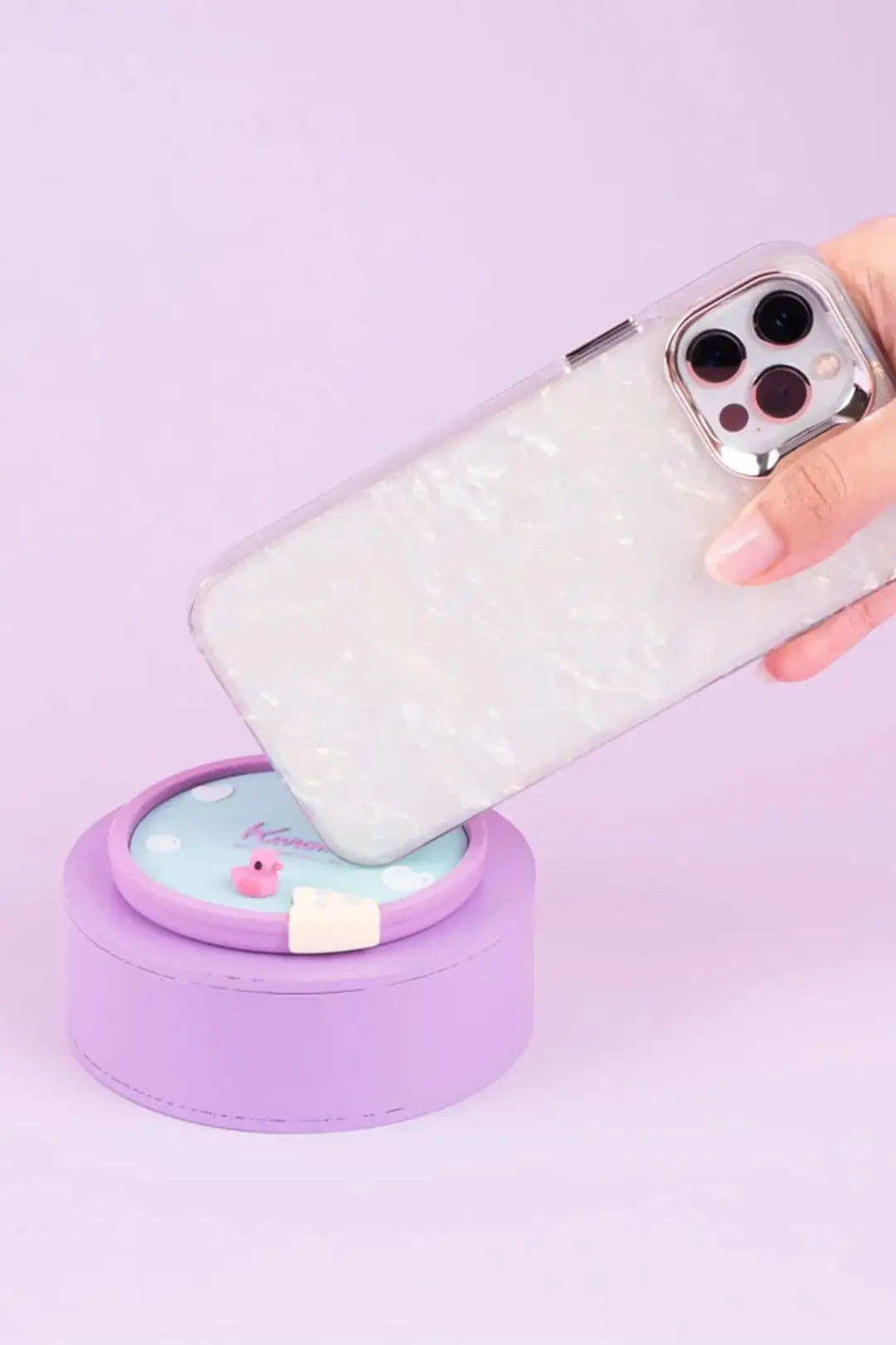 Sanrio Lisanslı Banyo Serisi Kuromi Masa Üstü Telefon ve Tablet Tutucu