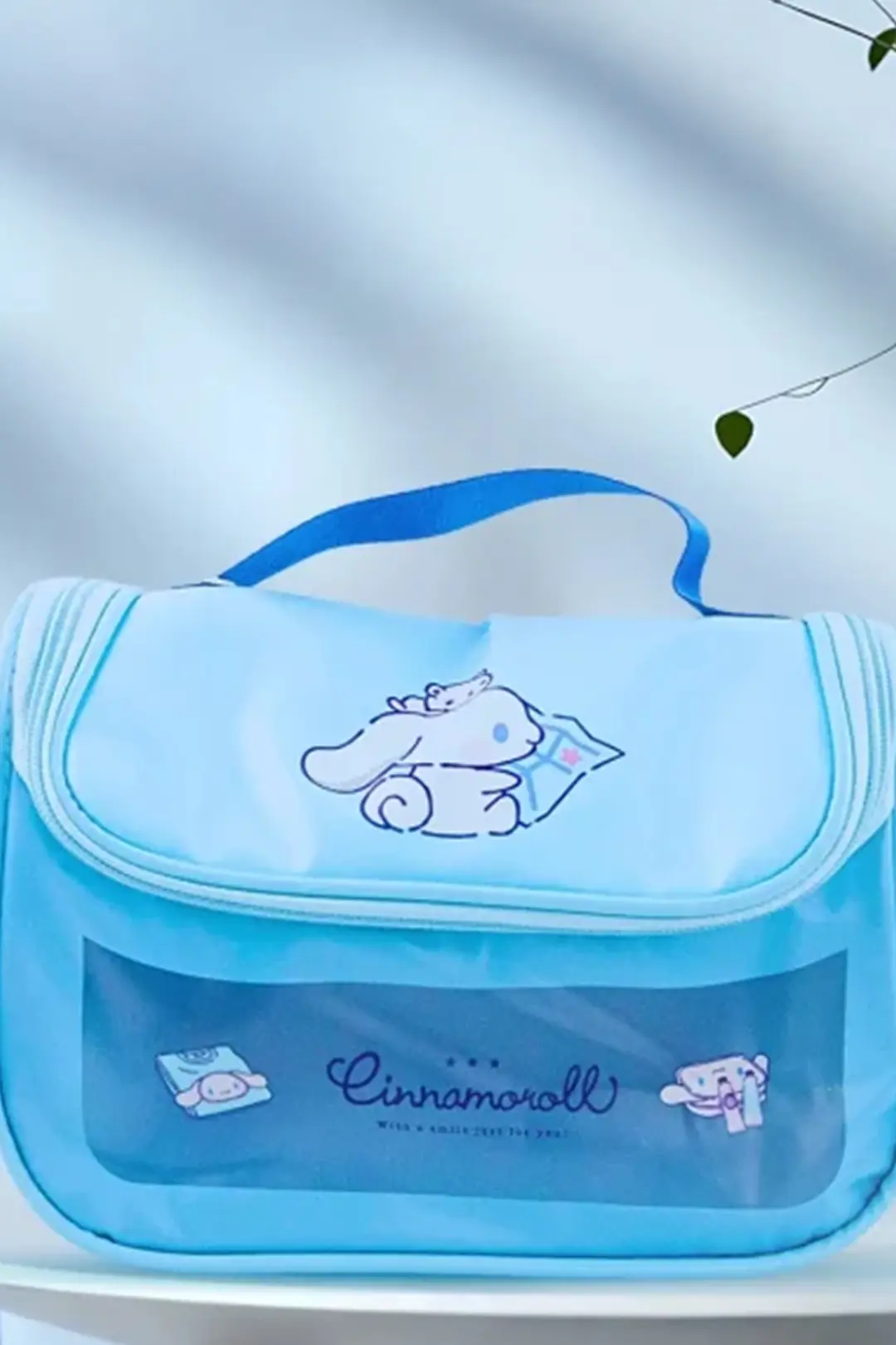 Sanrio Lisanslı Cinnamoroll Makyaj Seyahat Çantası - Geniş İç Hacimli Fermuarlı Kozmetik Düzenleyici