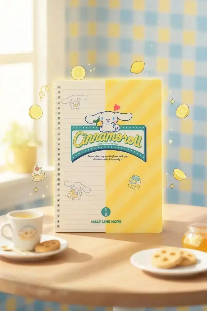 Sanrio Lisanslı Cinnamoroll Retro Koleksiyonu B5 Spiral Telli 80 Sayfa Defter