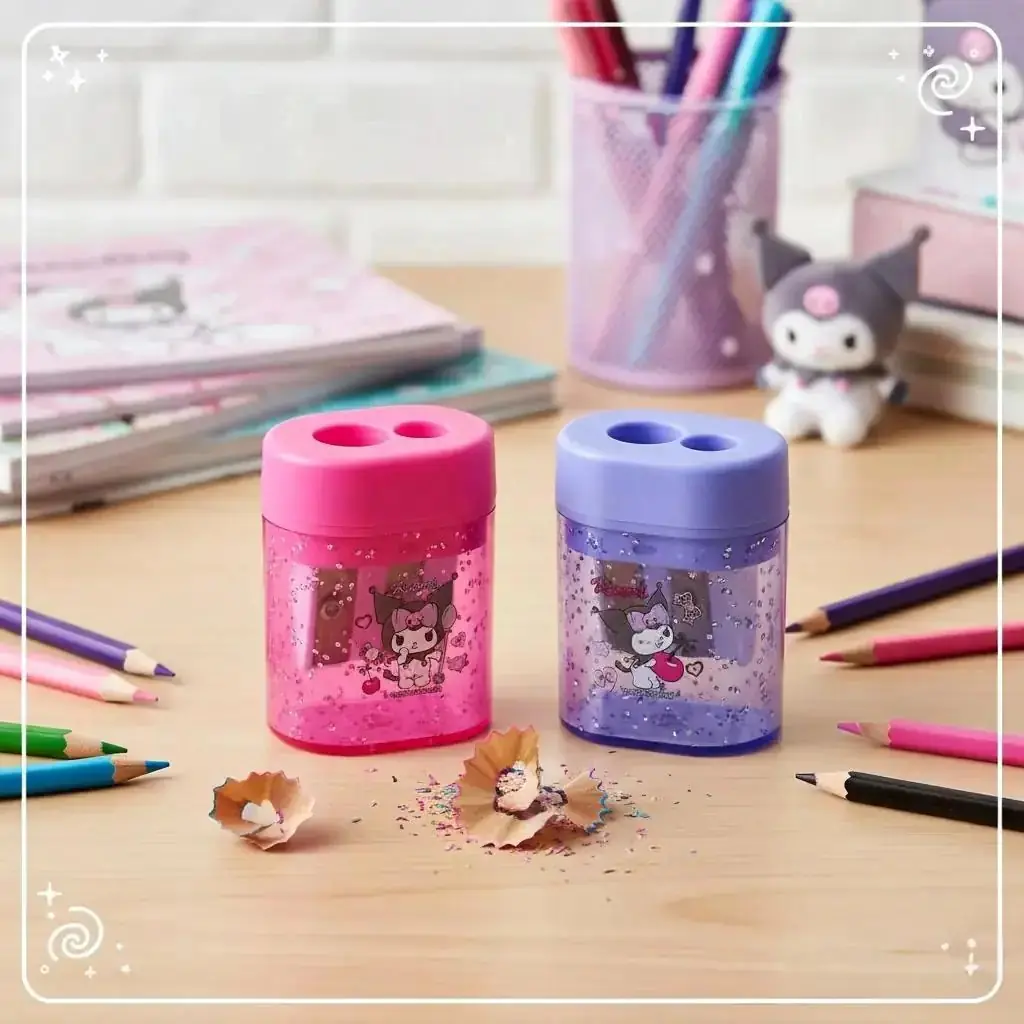 Timon Sanrio Lisanslı Kuromi Çift Bıçaklı Oval Kalemtıraş