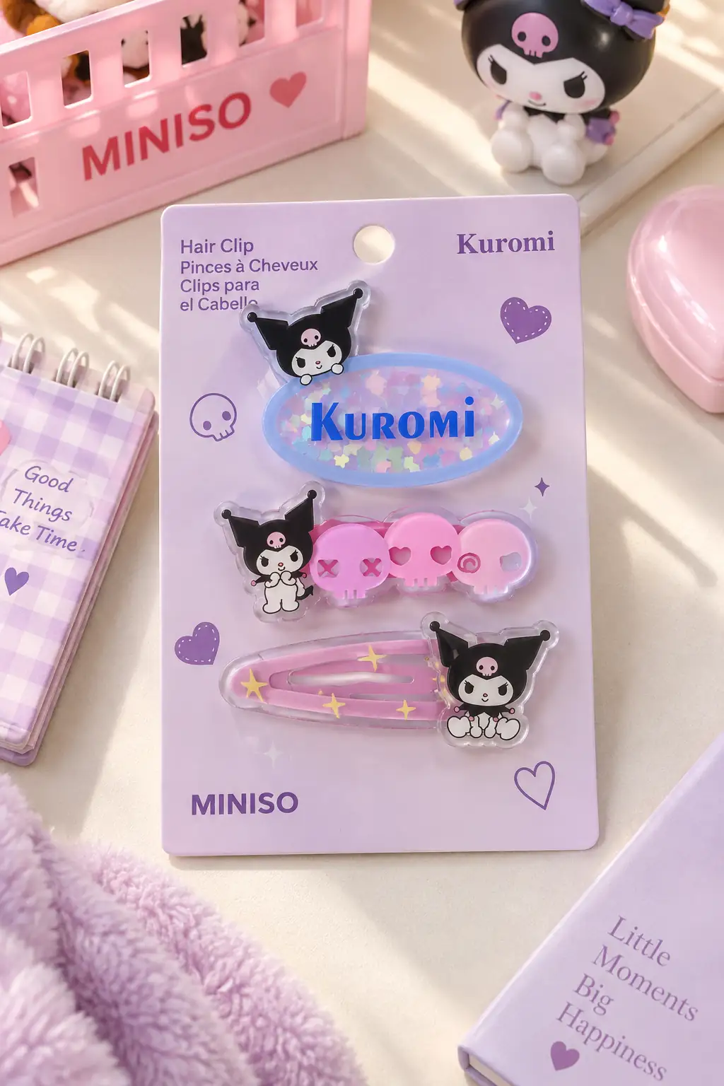 Hello Kitty Lisanslı Saç Tokası (3 Adet) – Renkli Figürlü & Pratik Sabitleyici