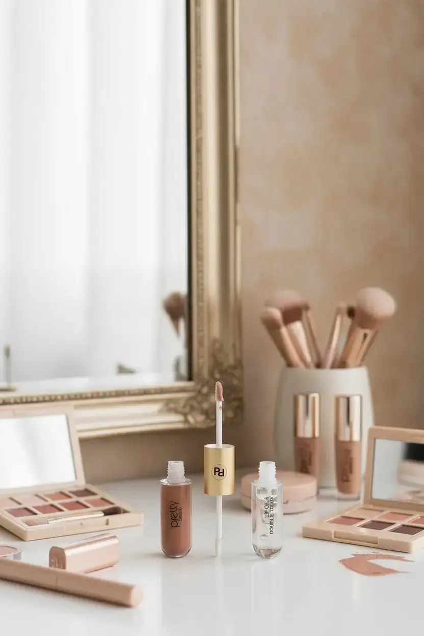 Pretty Beauty Çift Taraflı Mat Ruj ve Lip Oil – Yoğun Pigmentli Besleyici Dudak Makyajı Pb-408A-04