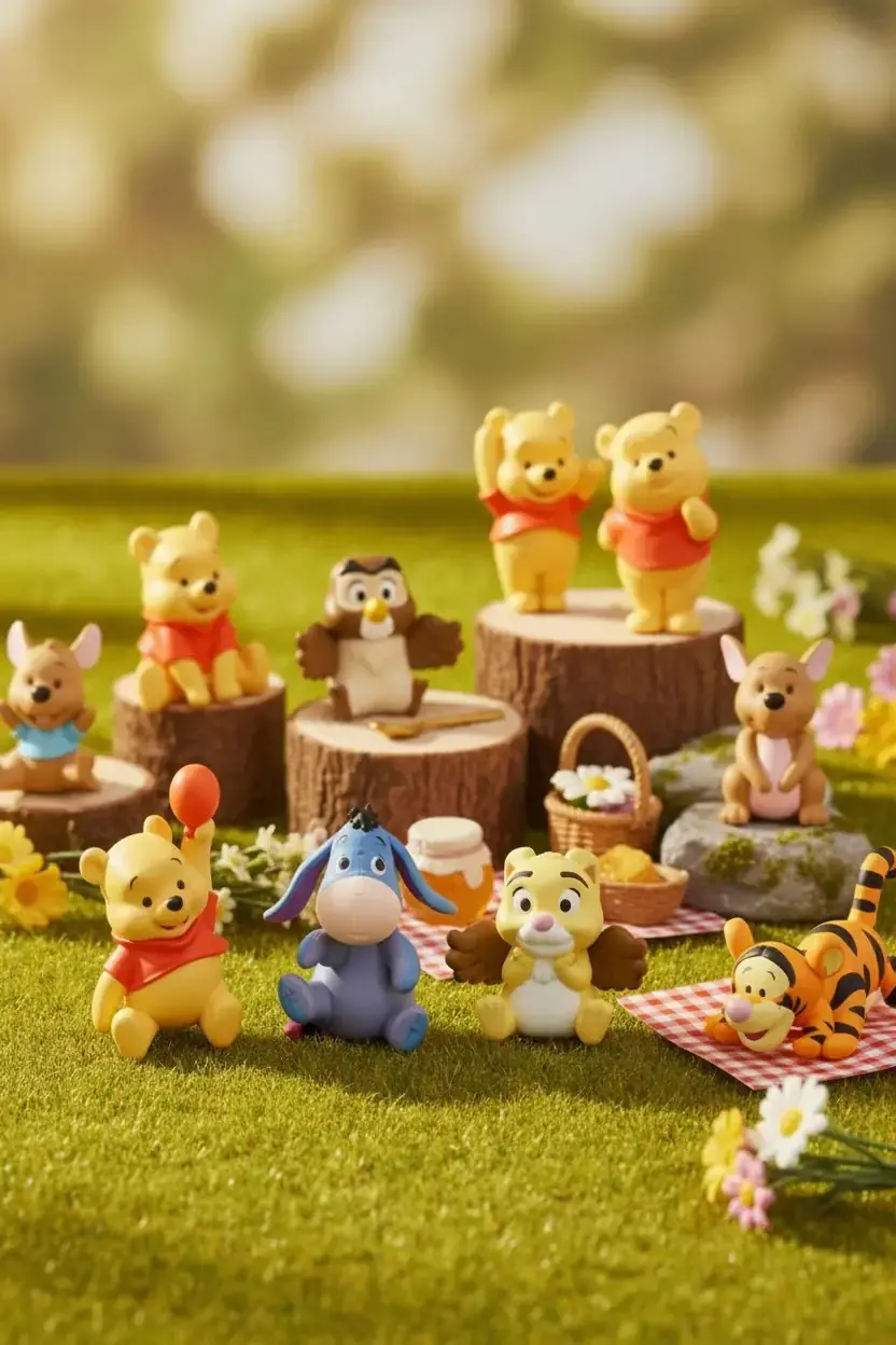 Disney Lisanslı Winnie the Pooh Mini Figür – Koleksiyonluk Sevimli Dekoratif Tasarım