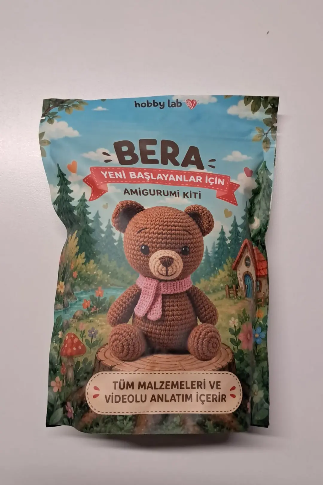 Ayı Örgü İpi Seti – Videolu Anlatımlı Amigurumi Başlangıç Kiti