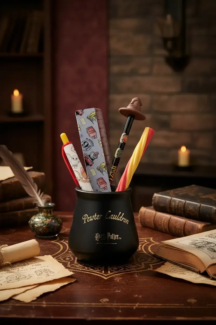 Harry Potter Lisanslı Kırtasiye Seti – Kazan Kalemlikli & Özel Tasarım