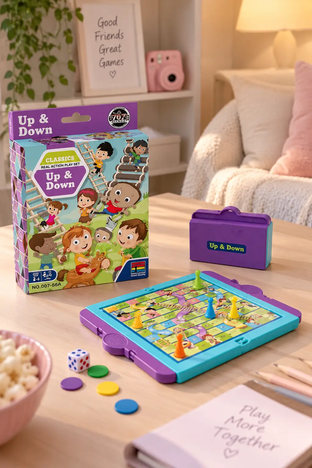 Miniso Lisanslı Board Games Collection Up & Down Masa Oyunu – Eğlenceli Klasik Oyun