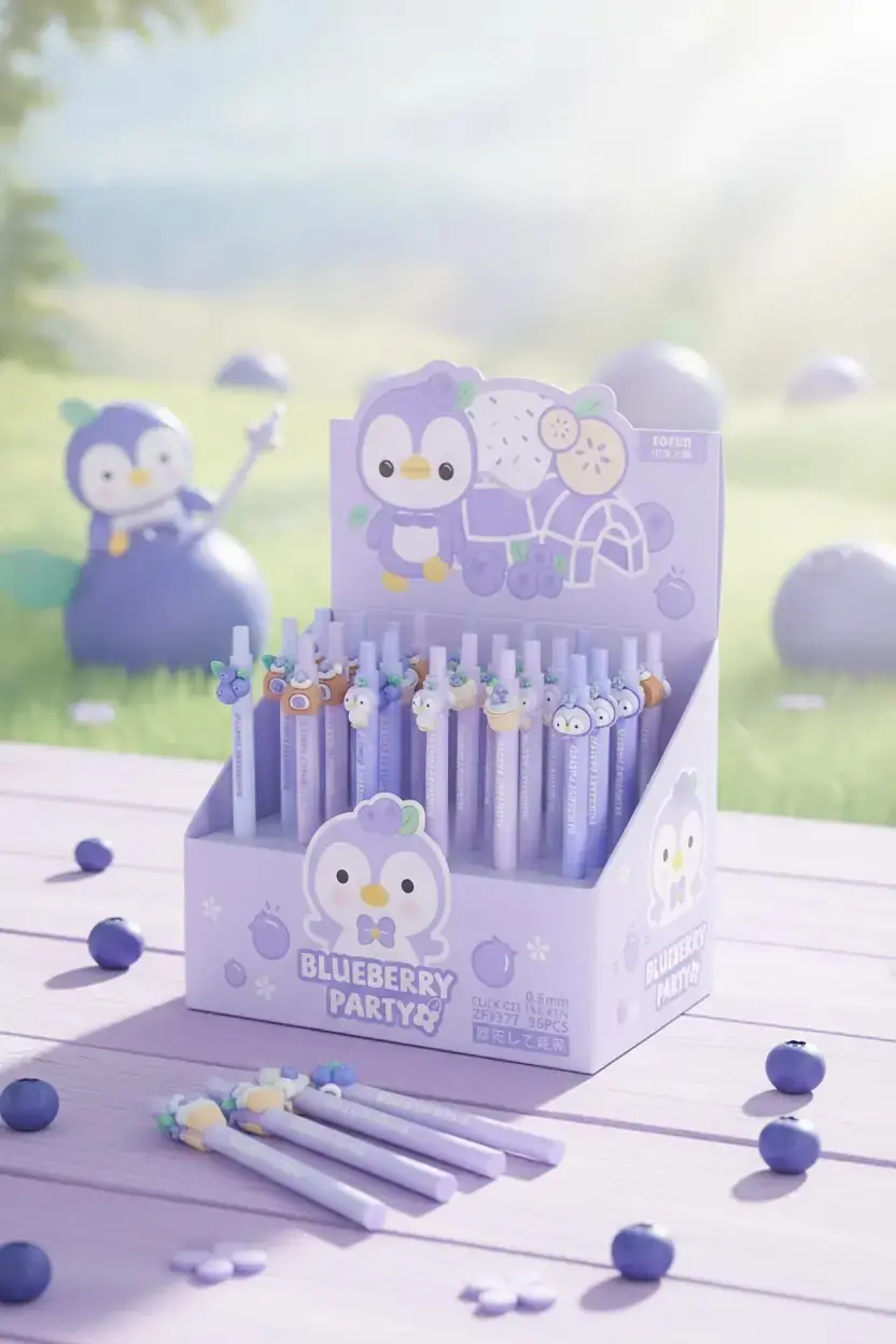 Miniso Lisanslı Mini Family Penpen Figürlü Tükenmez Kalem 0.5 Mm Siyah – Sevimli Tasarım