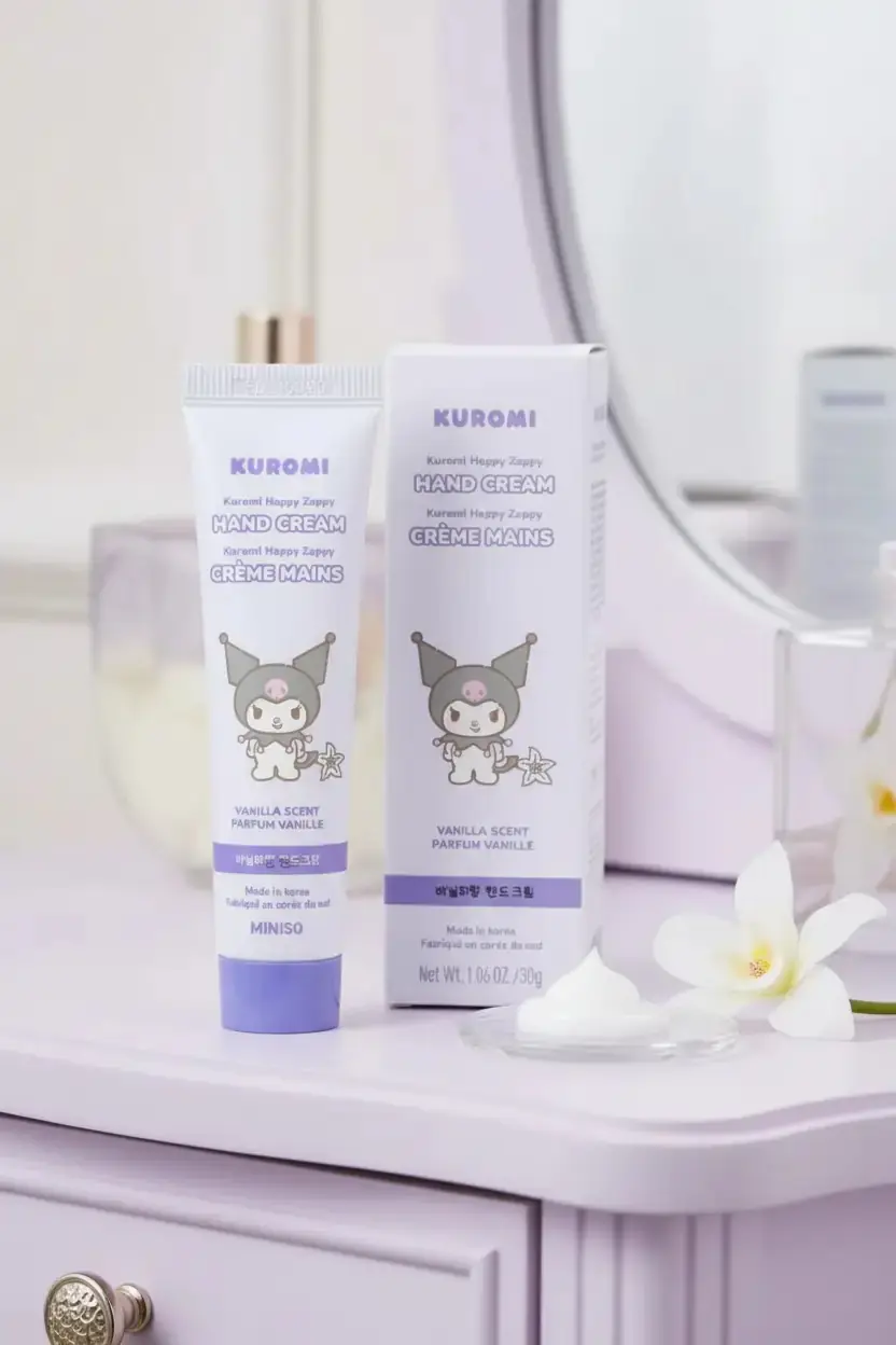 Sanrio Lisanslı Kuromi Happy Zappy El Kremi Vanilya Kokulu – Shea Butter ile Yumuşak Bakım