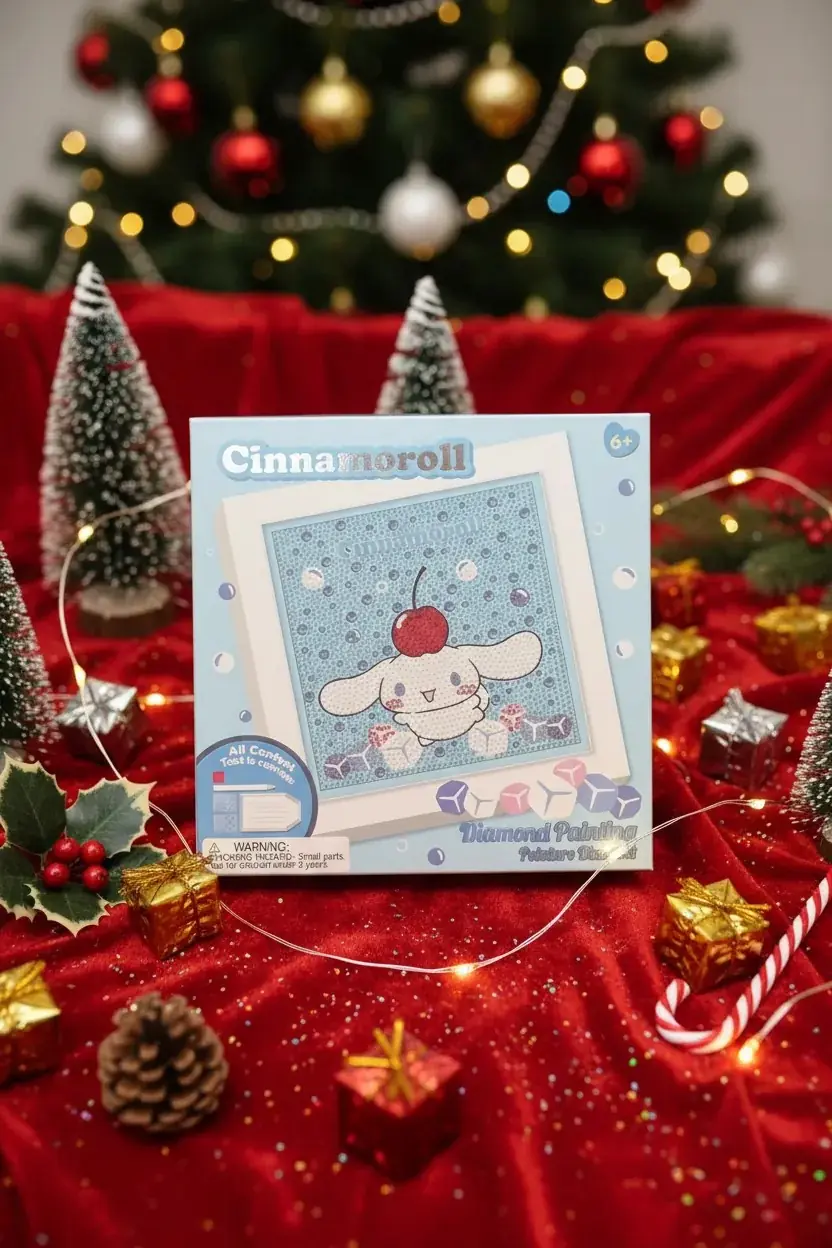 Sanrio Lisanslı Cinnamoroll Elmas Mozaik Puzzle 20 Cm – Yaz Plajı Koleksiyonu