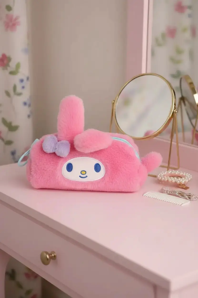 Sanrio Lisanslı My Melody Fermuarlı Peluş Model – 22 Cm Hafif Tasarım