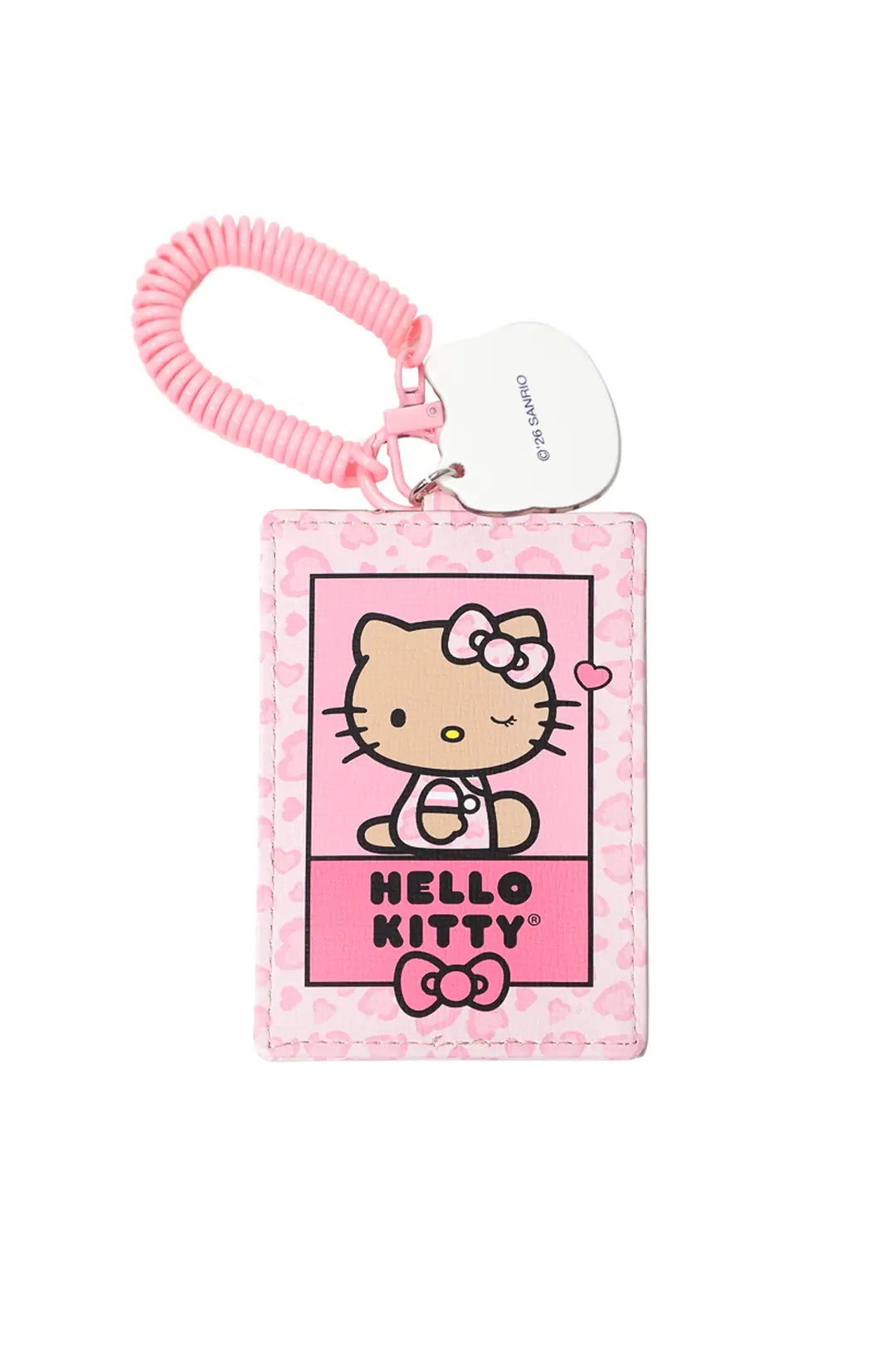 Hello Kitty Leopar Desenli Kartlık (Pembe)