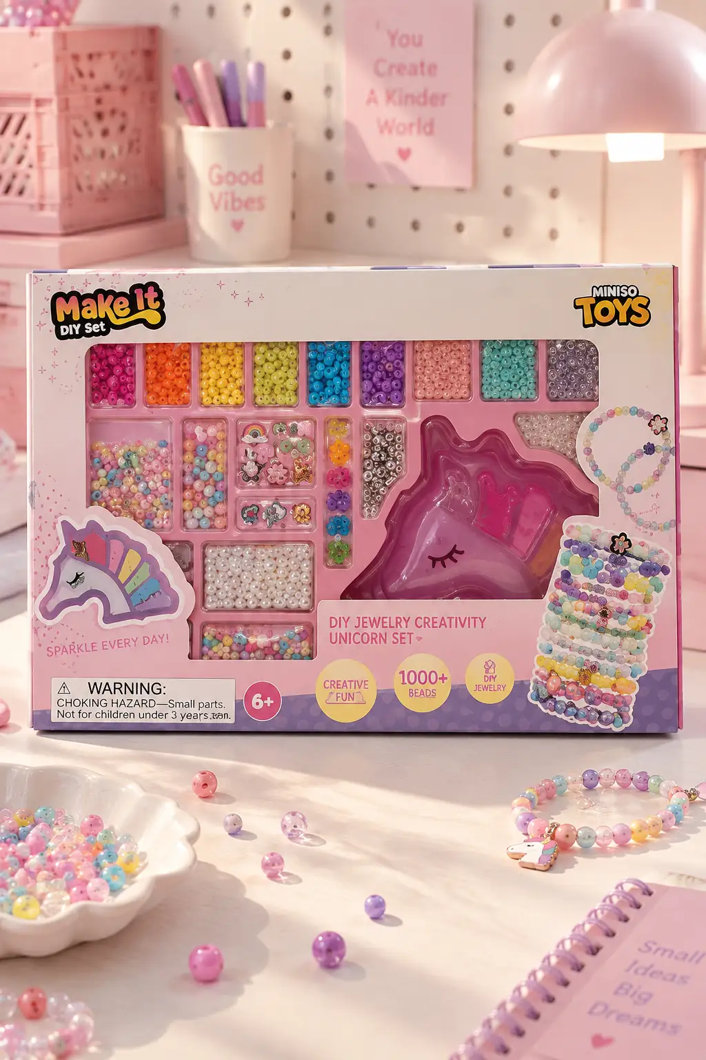 Miniso Lisanslı Organizerli Kendin Yap Bileklik Yapım Seti 36 Cm – Hobi & Tasarım Kutusu