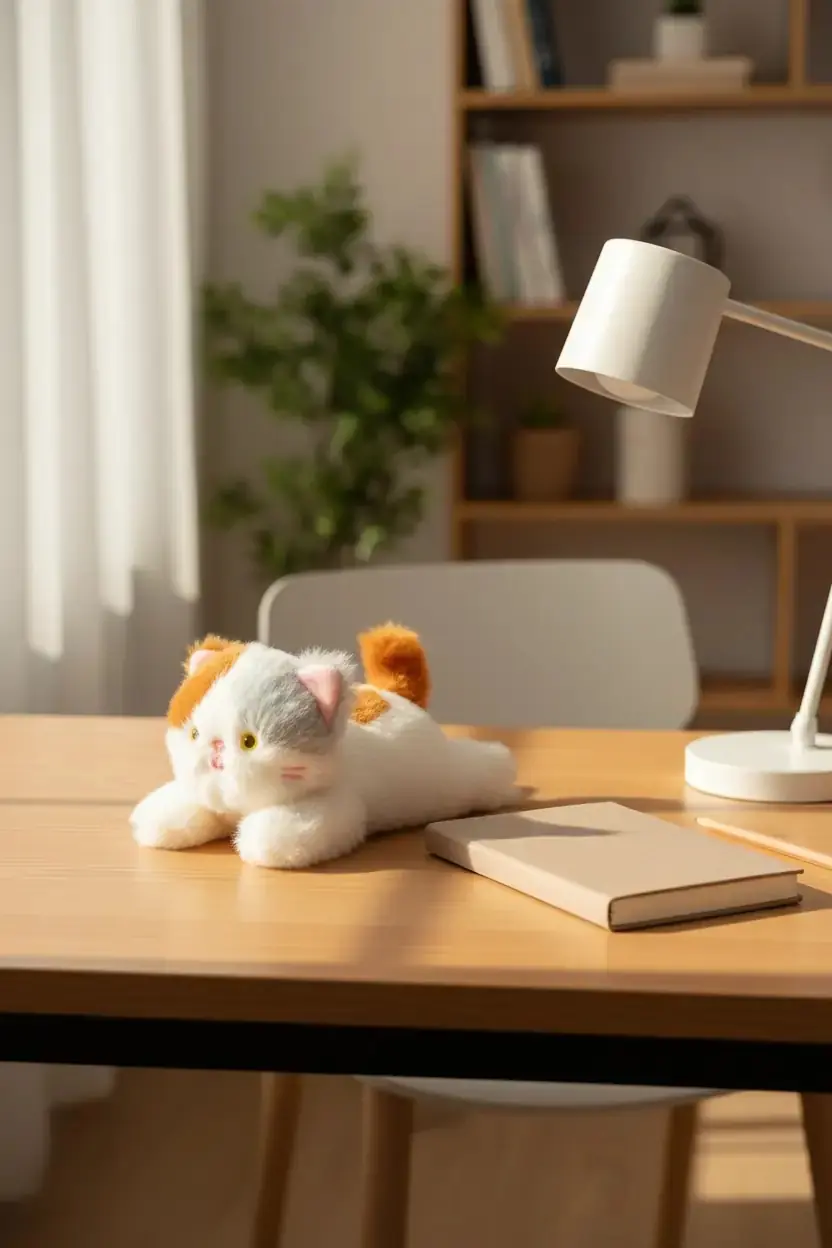 Miniso Lisanslı Gift Bear Yavru Kedi Avuç İçi Peluş Oyuncak – Yumuşak Koleksiyonluk