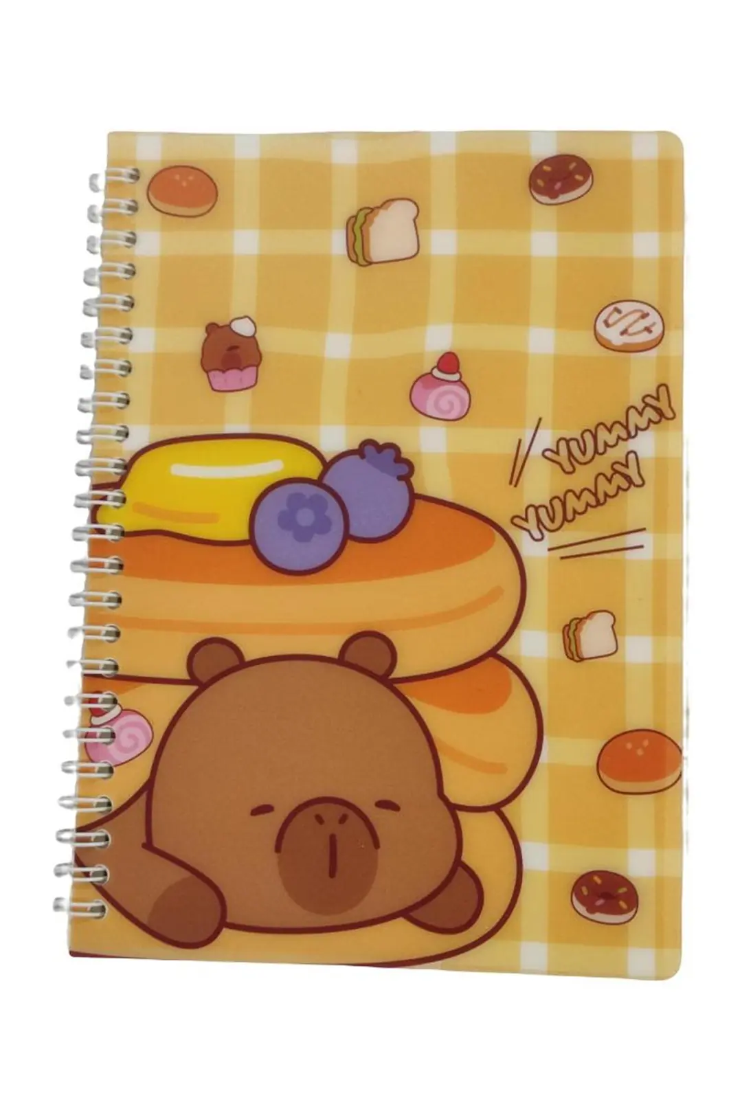 Miniso Lisanslı Pişirme Serisi A5 Telli Not Defteri Kapibara Souffle 20.4 Cm