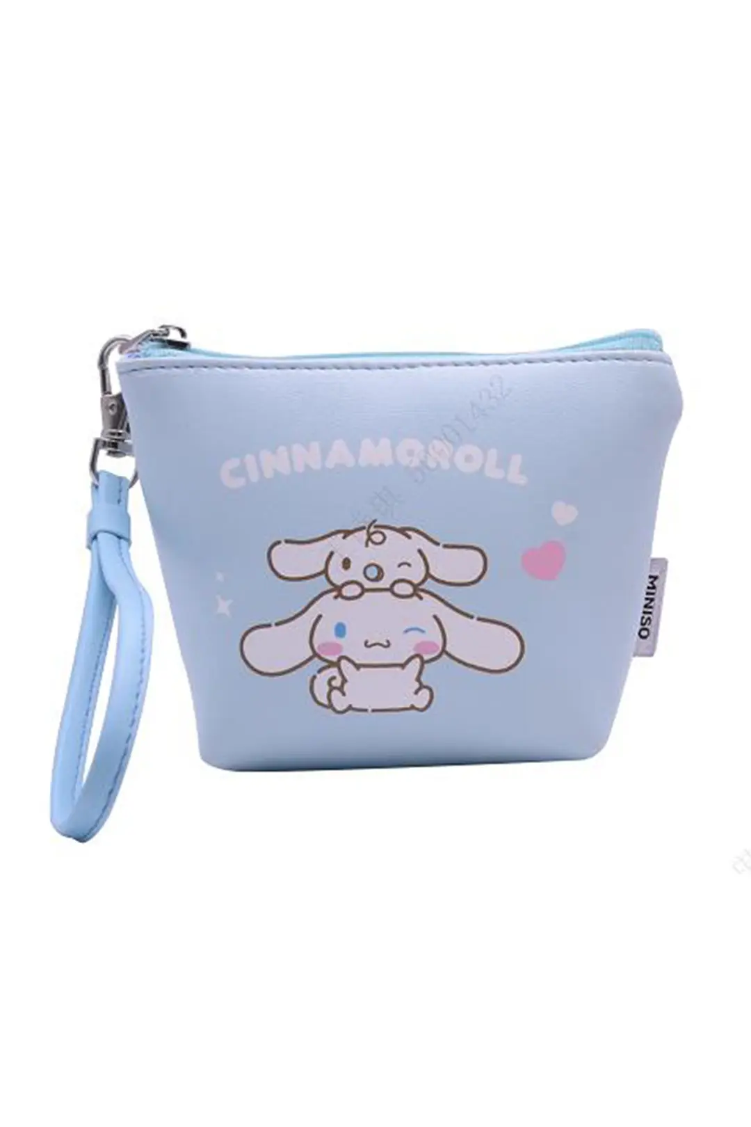 Sanrio Lisanslı Cinnamoroll Beşgen Mini Bozuk Para Çantası – Askılı PVC Makyaj ve Aksesuar Çantası 13 Cm