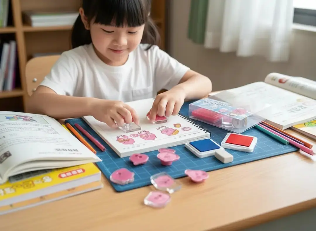 Zanmang Loopy Lisanslı Silikon Damga ve Mürekkep Pedi Seti 11x11 Cm