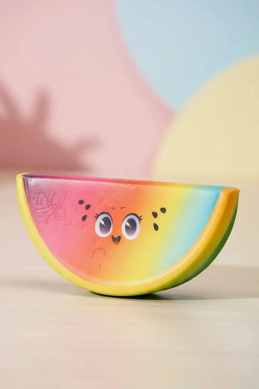 Tusi Squishy Karpuz Figürlü Oyuncak – Stres Giderici Yumuşak Doku