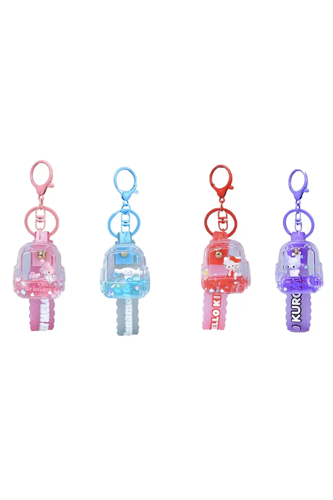 Hello Kitty ve Arkadaşları Sıvı Dolgulu Çanta Anahtarlığı