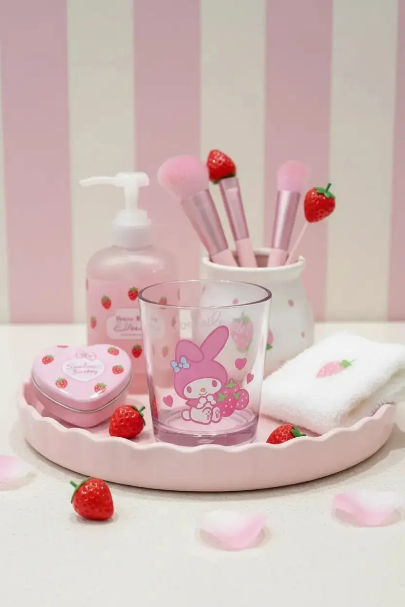 My Melody Şeffaf Banyo Bardağı