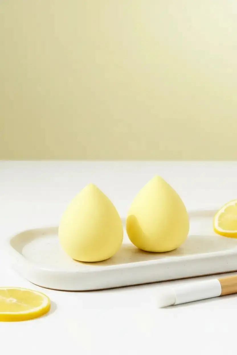 Miniso Lisanslı Eğlenceli Meyve Serisi Limon Temalı Makyaj Süngeri Seti – Yumuşak ve Kusursuz Uygulama