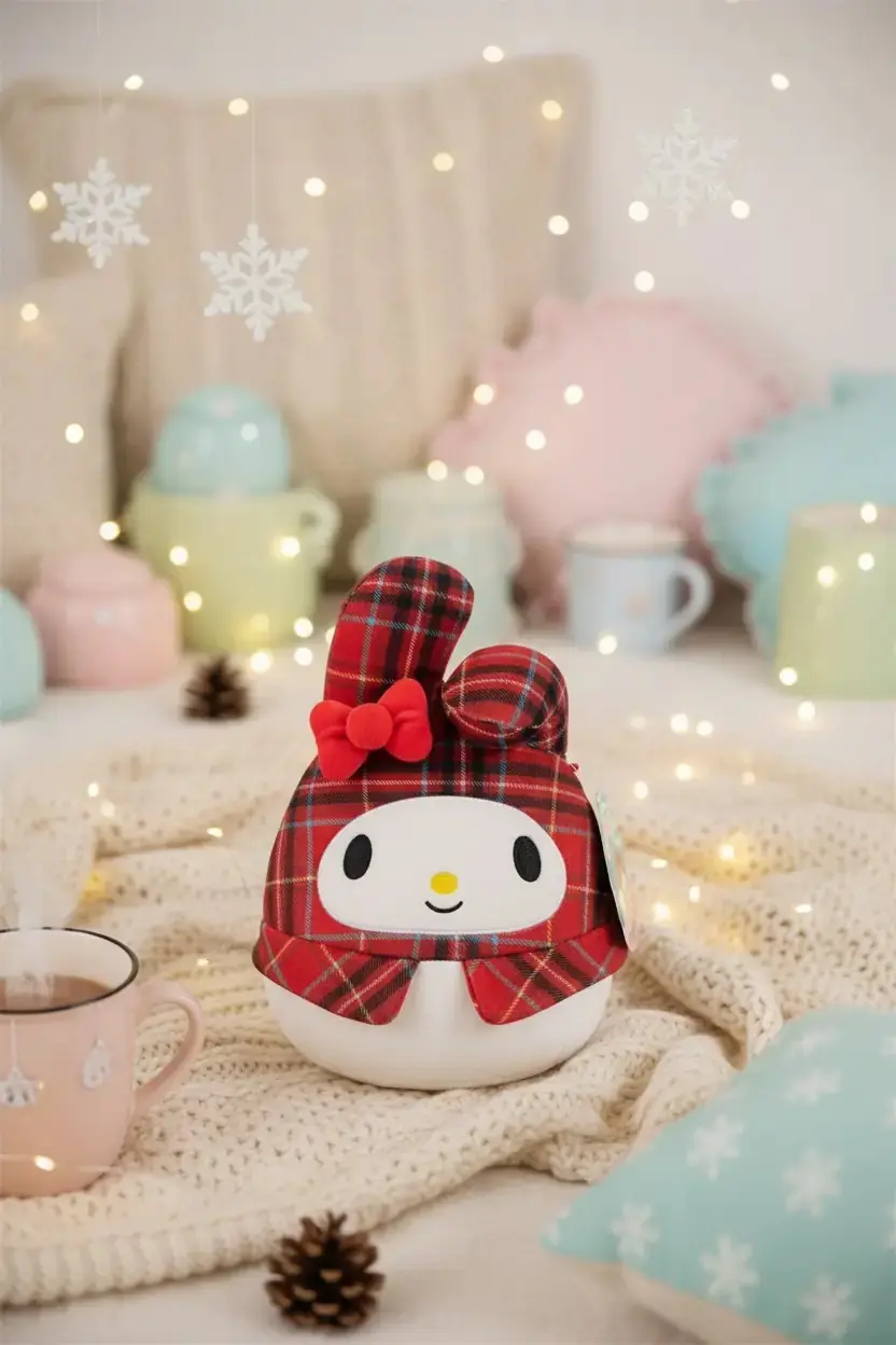 Sanrio Lisanslı Hello Kitty Squishmallows Peluş Oyuncak – 20 Cm